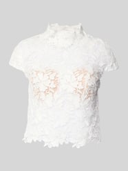 Regular fit blousetop met opstaande kraag van Luxuar - 47