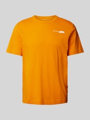 Regular Style T-Shirt mit Label-Print von Tom Tailor Orange - 34