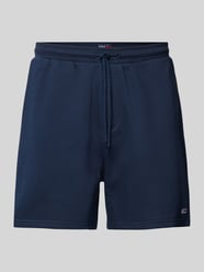 Regular Fit Sweatshorts aus Alpaka-Mix mit Logo-Stitching von Tommy Jeans Blau - 11