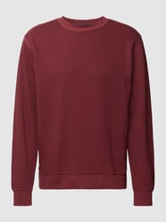 Sweatshirt mit Strukturmuster von Marc O'Polo Denim Rot - 22