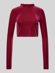 Cropped Longsleeve mit Stehkragen von Review X GNO Rot - 2