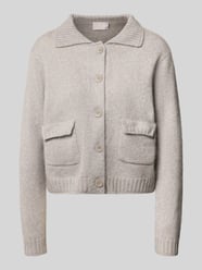 Regular Fit Strickjacke aus Kaschmir-Mix mit Baumwoll-Anteil von Hemisphere - 8