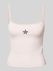 Tanktop mit Label-Stitching von Guess Jeans Pink - 12