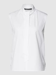 Blousetop met strikdetail van Luisa Cerano Wit - 39