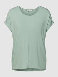 T-shirt met ronde hals, model 'Moster' van Only Groen - 23