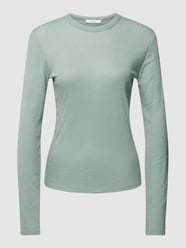 Longsleeve mit geripptem Rundhalsausschnitt Modell 'Sueli' von Opus Grün - 17