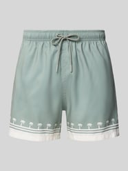 Zwembroek met elastische band model 'Shore Palm' van BOARDIES - 6