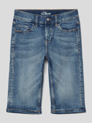 Szorty jeansowe ze szwami w kontrastowym kolorze od s.Oliver RED LABEL Niebieski - 44