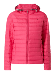 Daunenjacke mit abnehmbarer Kapuze - wasserabweisend von Tommy Hilfiger Pink - 44