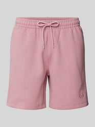 Regular Fit Sweatshorts mit Logo-Stitching Modell 'SIMBA' von SERGIO TACCHINI Pink - 42