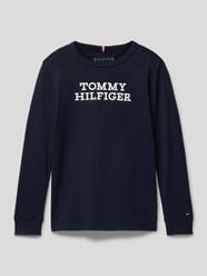 Longsleeve mit Label-Detail von Tommy Hilfiger Teens Blau - 5