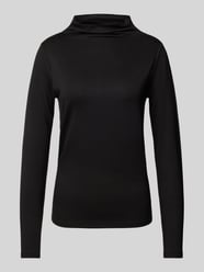 Regular Fit Longsleeve mit Stehkragen von monari Schwarz - 10