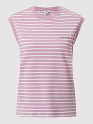 Top mit Streifenmuster  von edc By Esprit Lila - 19