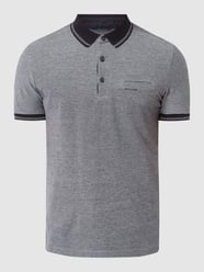 Poloshirt van piqué van Pierre Cardin Blauw / turquoise - 38