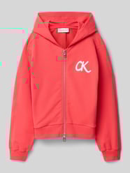 Bluza rozpinana z wyhaftowanym logo model ‘TERRY’ od Calvin Klein Jeans - 19