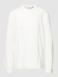 Blouse met viscose en biezen van More & More Wit - 47