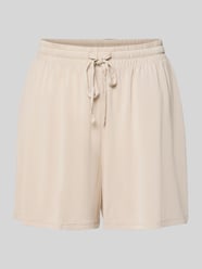 Relaxed Fit Stoffshorts aus Viskose-Mix Modell 'ANORA' von PIECES Beige - 17