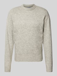 Strickpullover mit gerippten Abschlüssen Modell 'OLLIE' von Jack & Jones Grau - 12