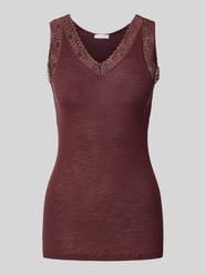 Tanktop mit Spitzenbesatz von HANRO - 41