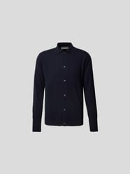 Strickjacke mit Umlegekragen von Officine Générale Blau / Türkis - 2