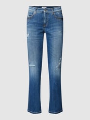 Bootcut Jeans im Used-Look Modell 'PARIS EASY KICK' von Cambio Blau - 9