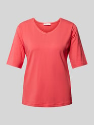 T-Shirt mit V-Ausschnitt von Christian Berg Woman Orange - 15