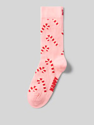 Socken mit weihnachtlichem Motiv Modell 'Candy Cane' von Happy Socks Pink - 8