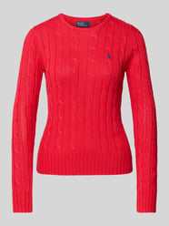 Gebreide pullover met kabelpatroon, model 'JULIANNA' van Polo Ralph Lauren - 10
