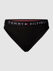 Slip mit elastischem Logo-Bund von TOMMY HILFIGER Schwarz - 16