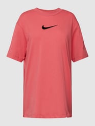 Oversized T-shirt met logostitching van Nike Rood - 32