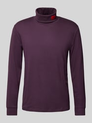 Longsleeve mit Rollkragen Modell 'Derollo' von HUGO Lila - 35