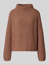 Relaxed Fit Strickpullover mit Stehkragen von monari - 1