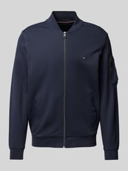 Sweatjacke mit Reißverschluss von Tommy Hilfiger Blau - 40