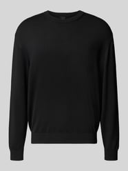 Sweter z dzianiny z okrągłym dekoltem od Armani Exchange - 42