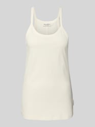Top na ramiączkach o kroju slim fit z mieszanki bawełny i konopi od Marc O'Polo - 11