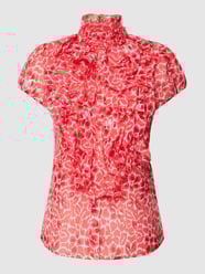 Blouse met volants, model 'Lilja' van Saint Tropez Rood - 26
