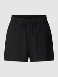 Leinenshorts mit Eingrifftaschen Modell 'Easy' von Tom Tailor Denim Schwarz - 32