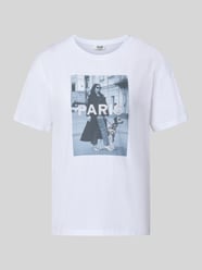 T-Shirt mit Motiv-Print und Strasssteinbesatz von Liu Jo White - 32