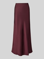 Midirok van satijn met elastische band, model 'URA' van Neo Noir Bordeaux - 38