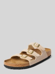 Slides mit Dornschließen Modell 'Florida' von Birkenstock Beige - 18