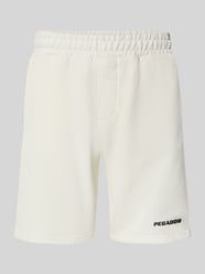 Sweatshorts mit elastischem Bund und Logo-Stitching von PEGADOR - 47