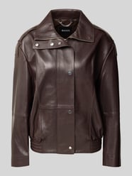 Lederjacke mit Schulterklappen Modell 'Savani' von BOSS - 34