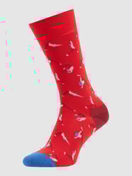 Sokken met all-over motief van Dilly Socks Blauw / turquoise - 22