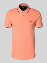 Poloshirt mit Label-Detail Modell 'Paul' von BOSS Green Orange - 40