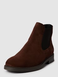 Buty chelsea ze skóry welurowej model ‘SLHBLAKE SUEDE CHELSEA’ od Selected Homme Brązowy - 42