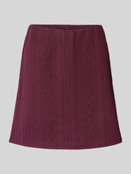 Uitlopende minirok met structuurmotief, model 'JANNI' van Vero Moda Bordeaux - 28