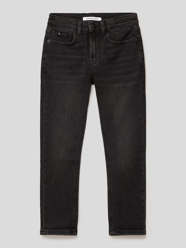 Dad Fit Jeans mit Label-Detail von Calvin Klein Jeans Schwarz - 44