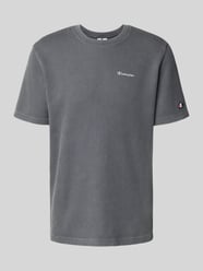 T-shirt z wyhaftowanymi logo i okrągłym dekoltem od CHAMPION - 23