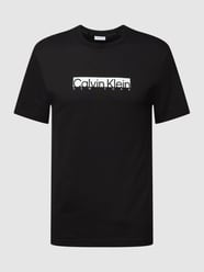T-Shirt mit Rundhalsausschnitt von CK Calvin Klein Grau / Schwarz - 16