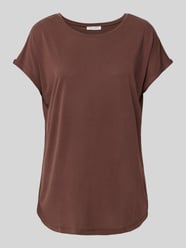 T-Shirt mit geripptem Rundhalsausschnitt von Christian Berg Woman - 6